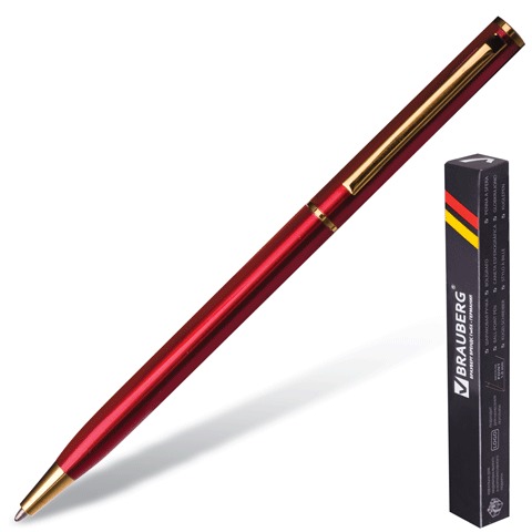   BRAUBERG - Slim Burgundy