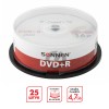  DVD+R SONNEN, 4,7 Gb, 16x, Cake Box (  ),  25 ., 513532
