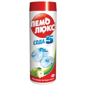 Чистящее средство ПЕМОЛЮКС 480г, Сода-5 Яблоко, порошок, ш|к 80777