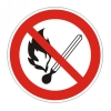 Знак запрещающий Запрещ. пользов. открытым огнем и курить