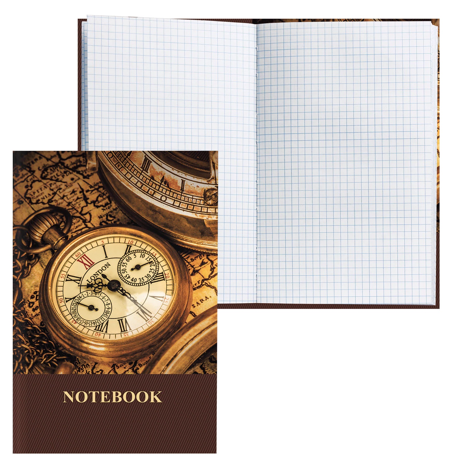  Notebook BRAUBERG, A5, 135*206, Time