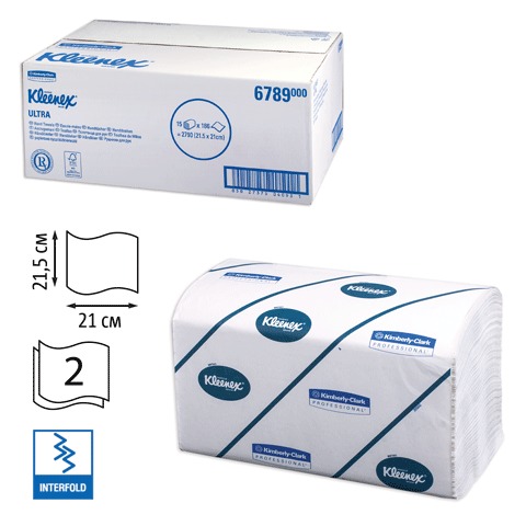  . 186, KIMBERLY-CLARK Kleenex, Ultra, 2, , 2121,5 Interfold (601533 -534) 6789 15/