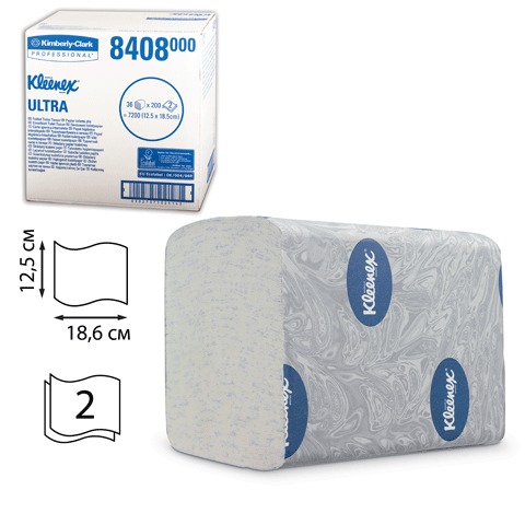   KIMBERLY-CLARK Kleenex, Ultra, , 200, 18, 612,5, 2- ( 601545) 8408