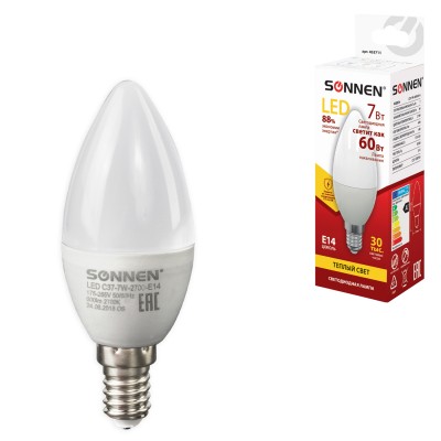   SONNEN, 7(60), 14, , /, LED C37-7W-2700-E14, 453711