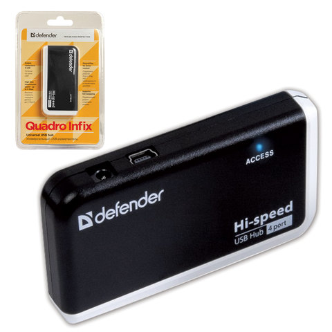  USB 2.0, 4  DEFENDER QUADRO INFIX,   , 83504