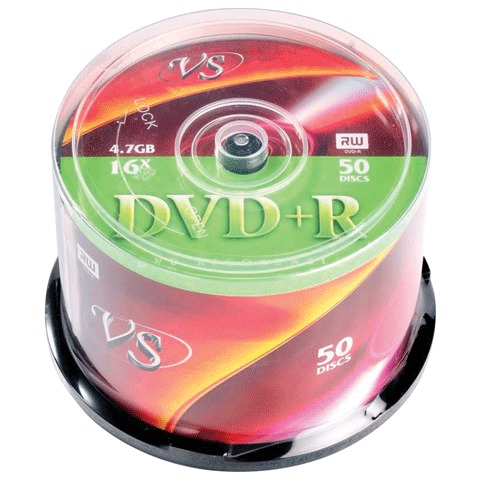 DVD+R VS 4,7Gb 16x 50 Cake Box VSDVDPRCB5001 (/ - 20472)